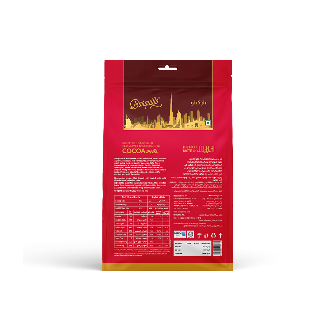 Barquillo Red Velvet Cheesecake Pouch